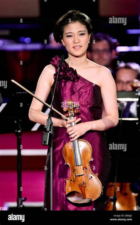 Leipzig Germany 21st May 2013 Korean Violonist Ye Eun Choi Stands On