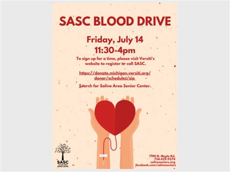 Versiti Blood Drive The Saline Post