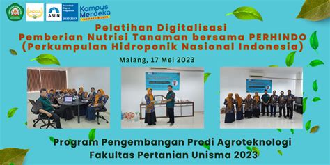 Prodi Agroteknologi Unisma Melaksanakan Pelatihan Digitalisasi