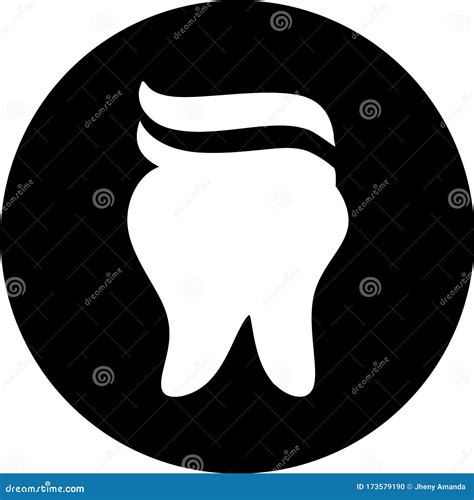 Icono De Diente En Círculo Negro Logo De Un Dentista Creativo Clínica Dental Y Aplicación De