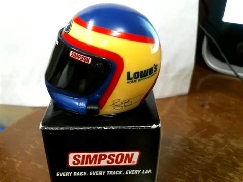 Brett Bodine Simpson Mini Helmet Lowes Goodyear Signature Edition