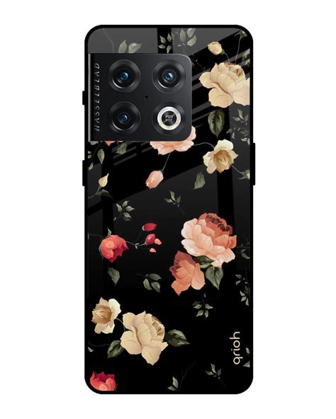 Buy Floral Printed Premium Glass Cover For OnePlus 10 Pro 5G Impact