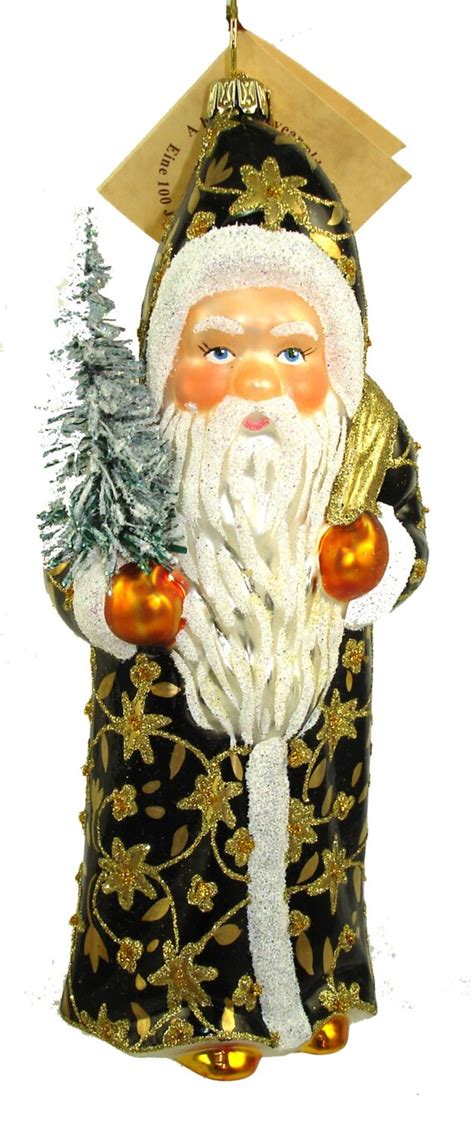 Santa Glass Ornaments Ino Schaller Germany 29 | Etsy