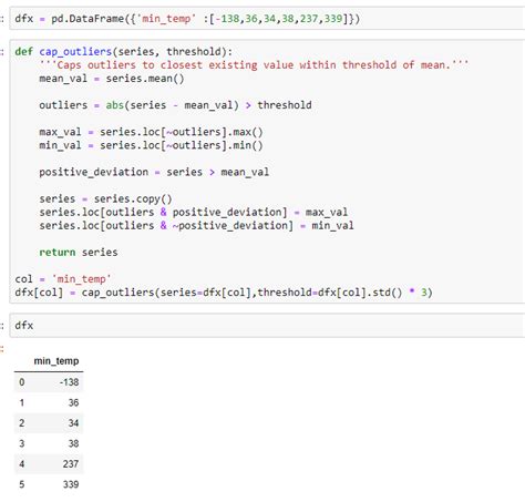 Python How To Not Remove But Handle Outliers By Transforming Using