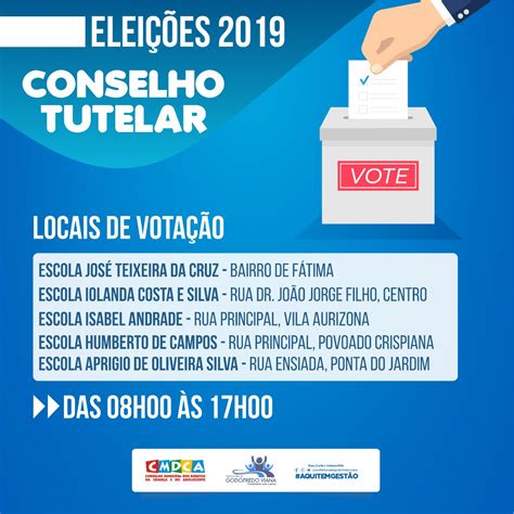 Blog Do Neto Weba Cmdca Divulga Locais De Votação Para Eleição Do