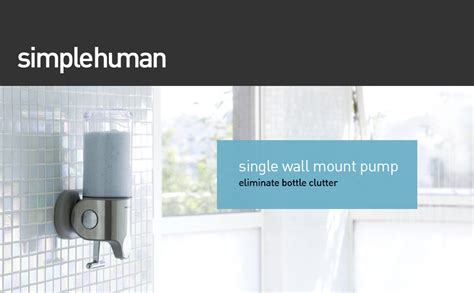 Simplehuman Bt1034 444ml Single Wall Mounted Soap Dispenser Pump For Soap Shampoo Conditioner