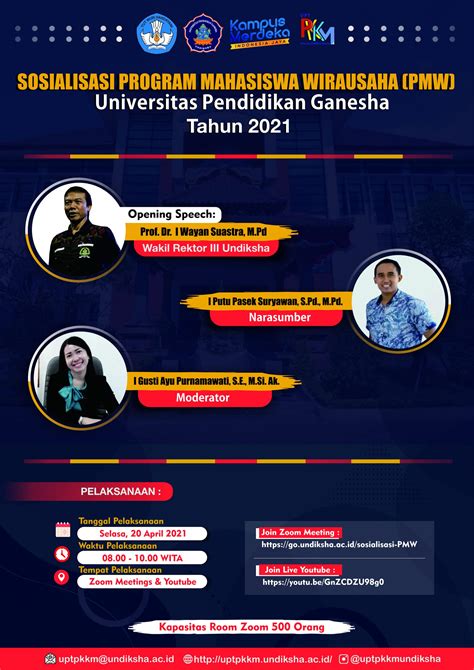 Sosialisasi Program Mahasiswa Wirausaha PMW Universitas Pendidikan