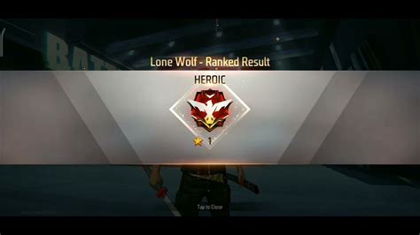 Lone Wolf Ranked I Reach In HEROIC Freefire Freefireofficial Like