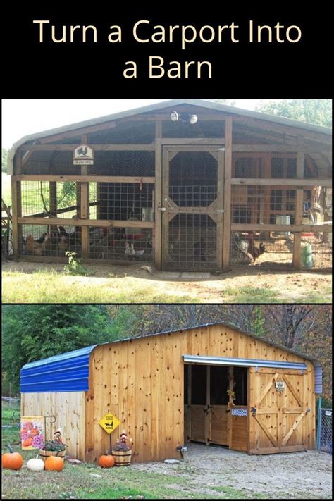 Top Best Ways To Turn A Carport Into A Barn The Owner Builder