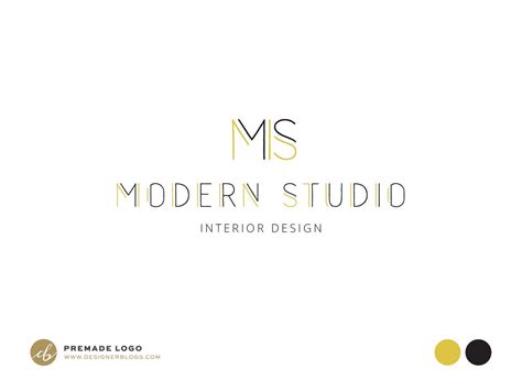 Interior Design Logo Modern Logo Photography Logo Premade - Etsy