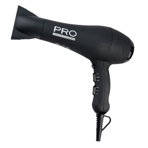 Pro Beauty Tools Professional Ionic Hair Dryer Watts Black