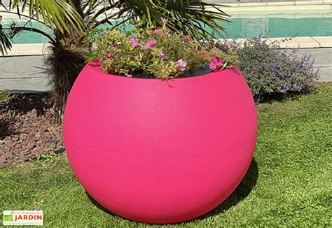 Pot De Fleurs Rond En Poly Thyl Ne Rose Speranza Cm Pot De