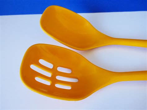 Vintage Serving Spoons Plastic From Germany