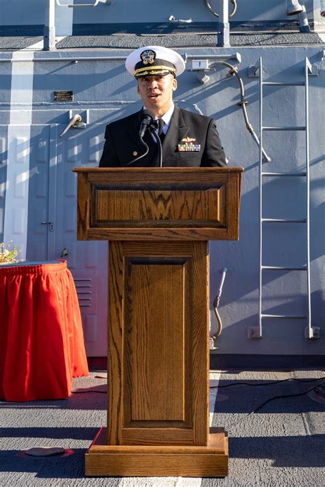 DVIDS - Images - USS Ralph Johnson (DDG 114) Conducts Change of Command ...