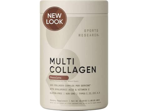 Sports Research Multi Collagen Powder with 5 Types of Collagen Chocola ...