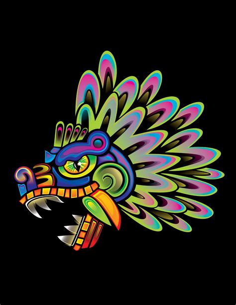 Quetzalcoatl Logo On Behance Arte Azteca Obras De Arte Mexicano