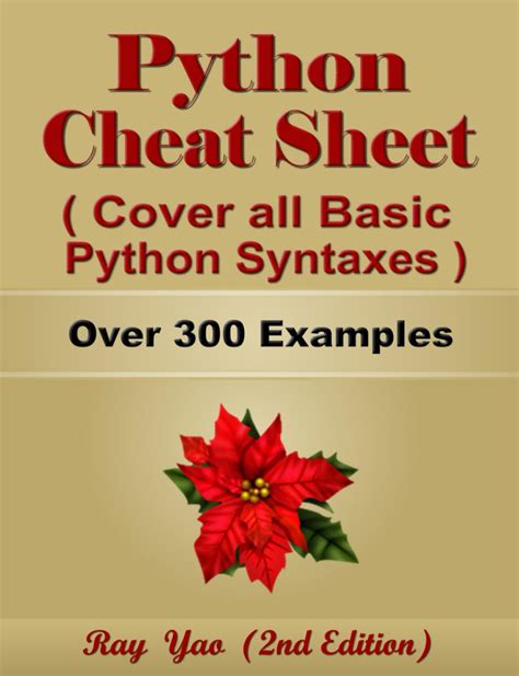 Buy Python Cheat Sheet Guide By Examples Cover All Basic Python Syntaxes Complete Reference