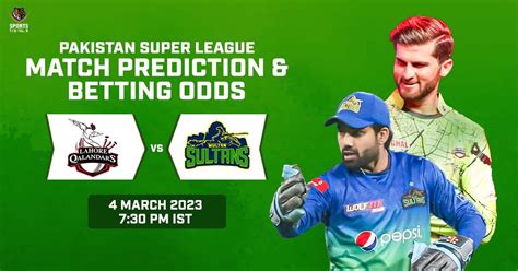 Psl 2023 Lahore Qalandars Vs Multan Sultans Match Prediction