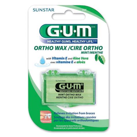 Gum Orthodontic Wax Unflavored With Vitamin E 24 Bx Adheres To Orthodontic Net32