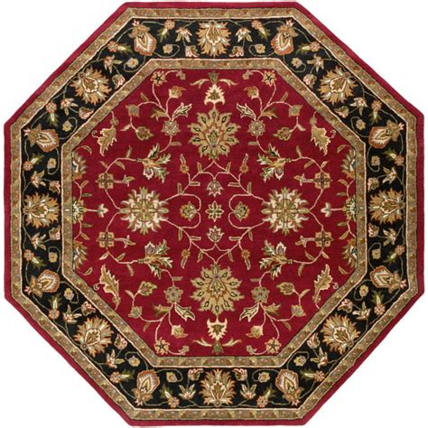 Mark&Day Area Rugs, 8x8 Forli Traditional Garnet Octagon Area Rug (8 ...