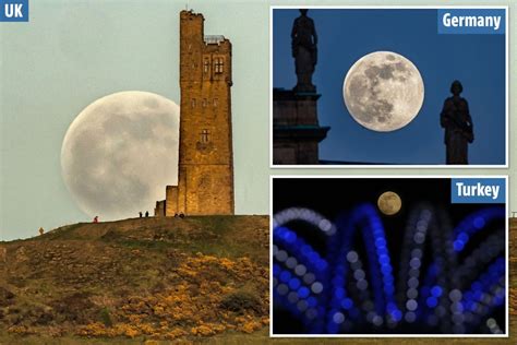 Brilliant Rare Flower Moon Seen In Spectacular Pictures As 2020s