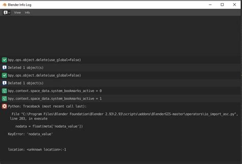Python Traceback Most Recent Call Last Blendergis Blender Stack