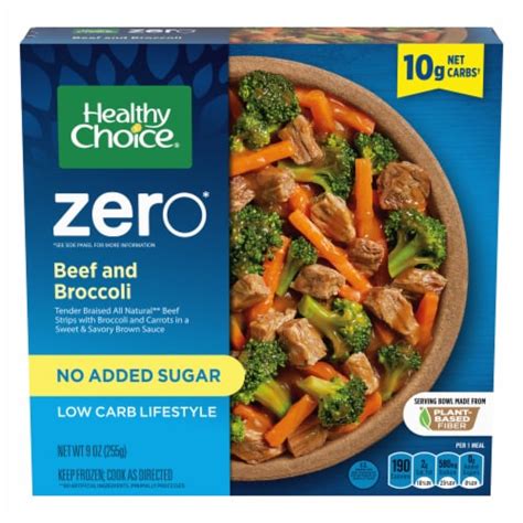 Healthy Choice Zero Low Carb Beef And Broccoli Bowl Frozen Meal, 9 OZ ...