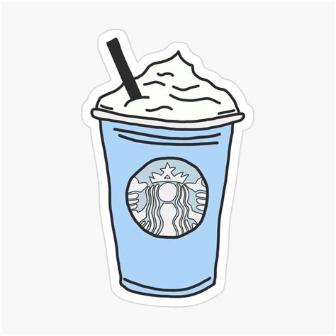 Blue Drink Starbucks Sticker For Sale By Stickersjess Aesthetic