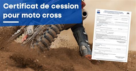 Certificat De Cession Moto Cross