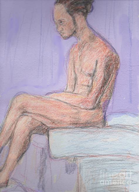 Seated Male Nude Painting By Andy Barons Fine Art America