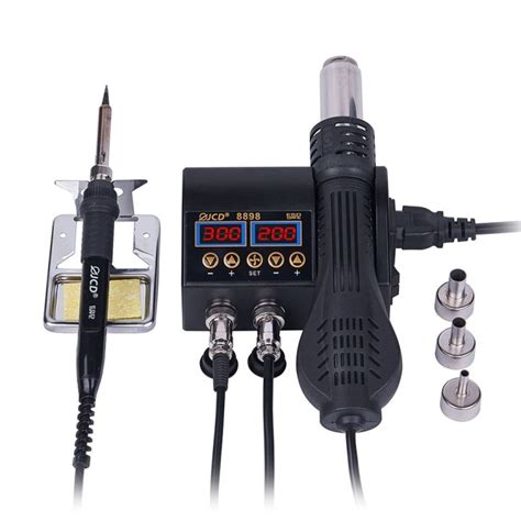 JCD 2 IN 1 750W Soldering Station LCD Digital Display Welding Rework