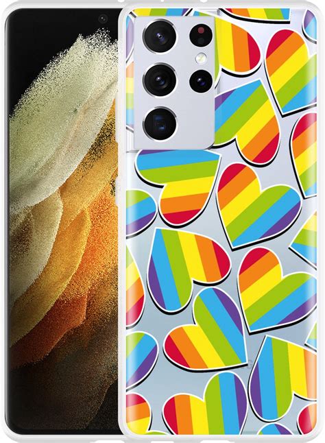 Samsung Galaxy S Ultra Hoesje Regenboog Hartjes Designed By Cazy Bol