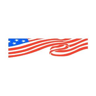 United states flag waving drawing american flag decals, decal sticker #9465