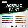 Amazon U S Art Supply 8 Color Metallic Acrylic Paint Jar Set