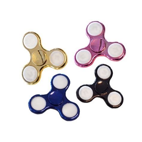 Fingerkreisel Fidget Spinner Metall Led Licht Finger Kreisel S