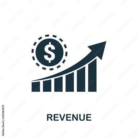 Revenue Icon Simple Creative Element Filled Monochrome Revenue Icon