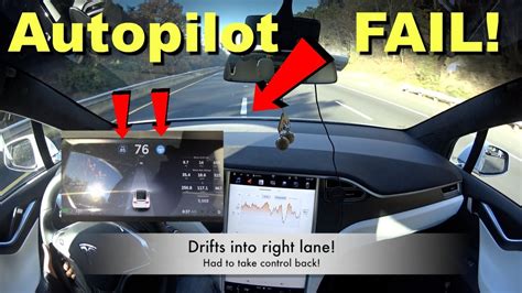 Tesla Model X Autopilot Fail Caution Stay Alert Warning Youtube