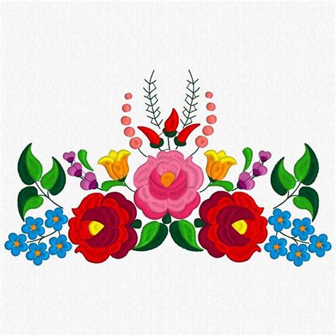 Beautiful Kalocsa Design Embroidery Pattern For Sale Paper