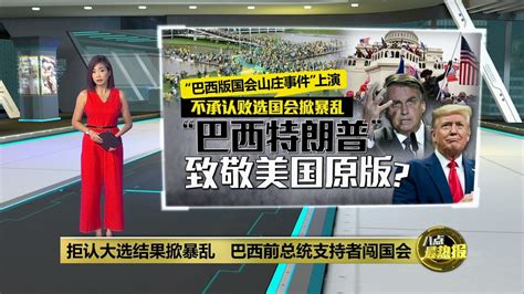 前总统支持者闯国会掀暴乱 美国国会山庄事件巴西上演 八点最热报 09 01 2023 Youtube