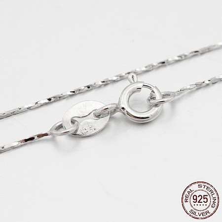 Wholesale Rhodium Plated 925 Sterling Silver Coreana Chain Necklaces