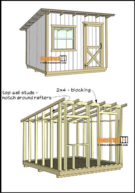 Free Shed Plans - with Drawings - Material List - Free PDF Download in ...