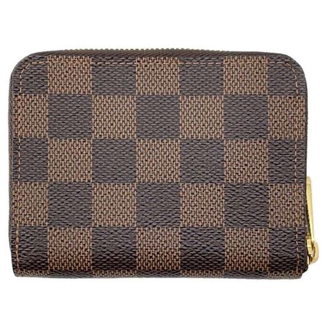 LOUIS VUITTON Zippy Coin Purse Damier Ebene Canvas Brown N63070 EBay