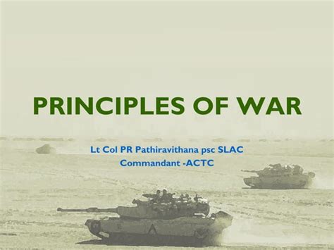 Principles of war new | PPT