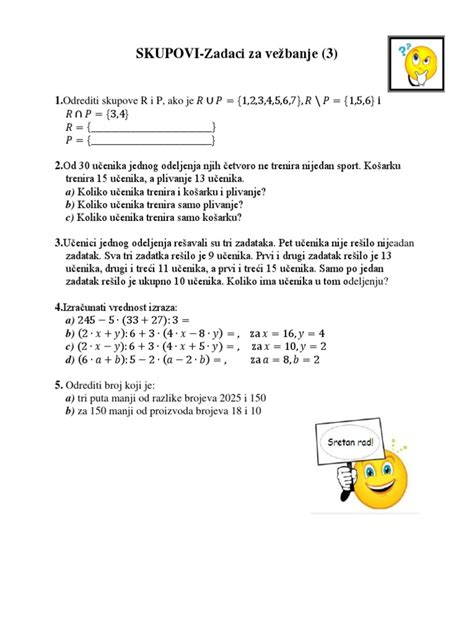 5 Razr Skupovi Zadaci 3 Pdf