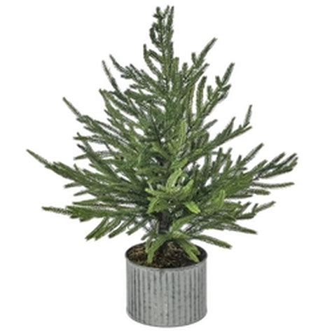 Potted Real Touch Norfolk Pine Tree Decoration Walmart