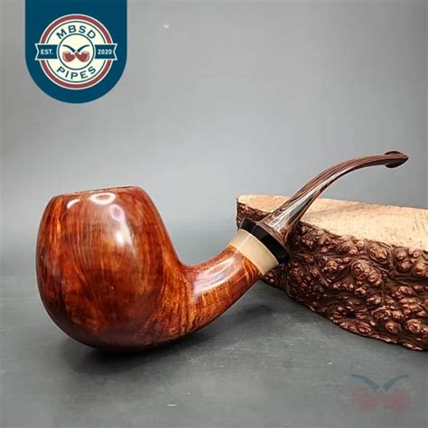 Papabearpipes Smooth Danish Egg Handmade Briar Pipe New