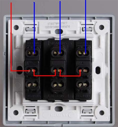 正泰3联3控开关的接法百度知道