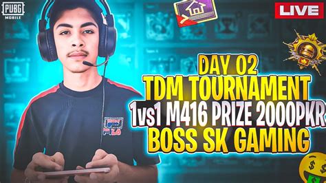 PUBG MOBILE Day 03 Let S Play Tdm Tournament 1vs1 M416 Prize Pool