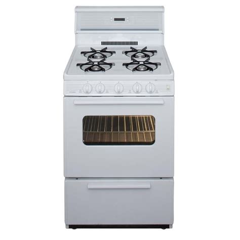 Shop Premier Freestanding 29 Cu Ft Gas Range White On White Common