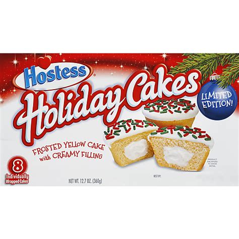 Hostess Holiday Cup Cakes 12 7 Oz Box Doughnuts Pies Snack Cakes